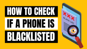 how to check if a phone is blacklisted