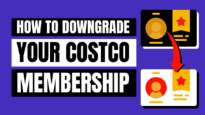 how to downgrade costco membership