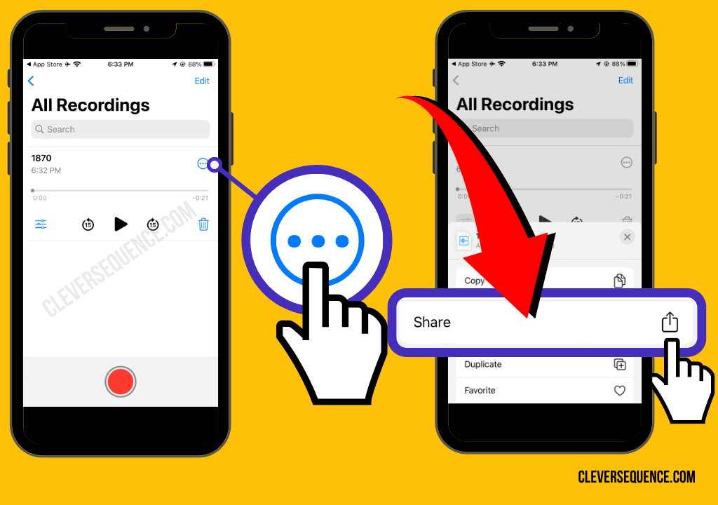 press the three horizontal dots then select share transcribe voice memos to text how to transcribe voice memos