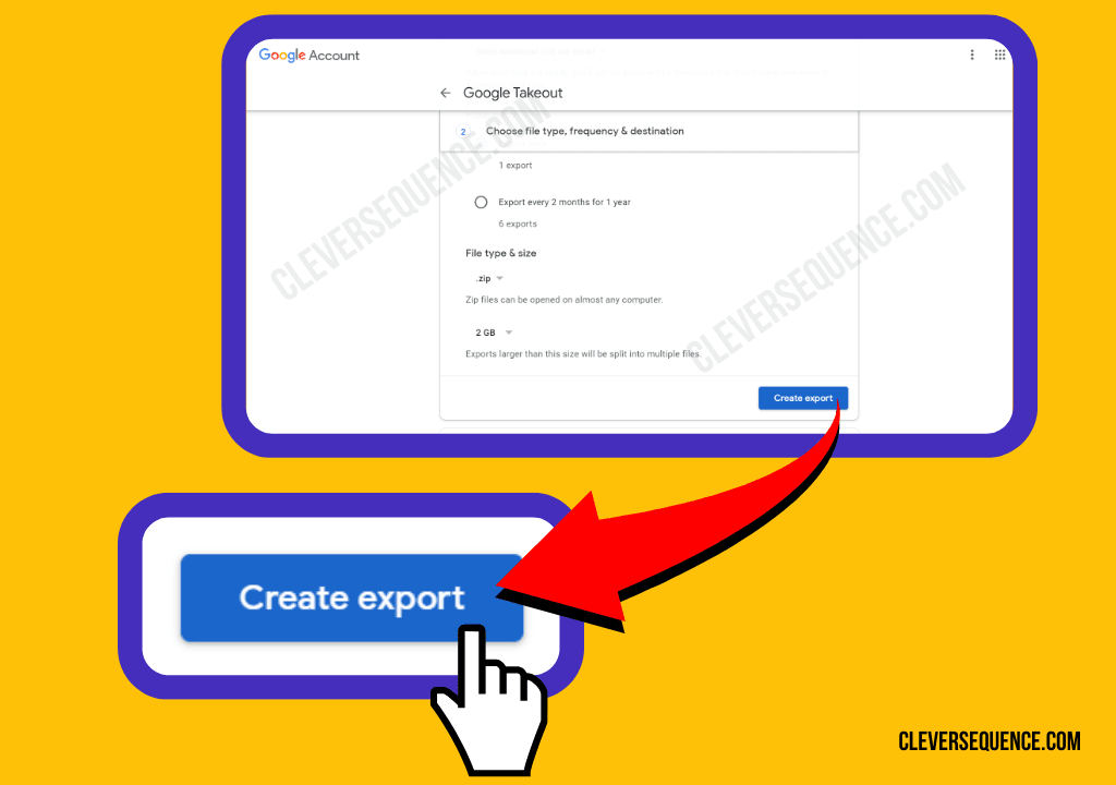 Click Create export convert Excel to Google Doc