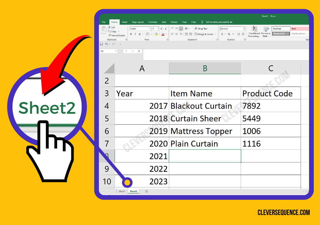 Go to the new worksheet - sheet two how to copy data from one cell to another in excel automatically