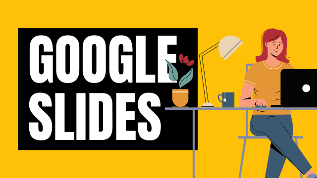 Google Slides person using the computer