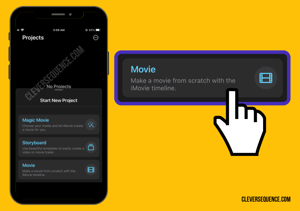 Open iMovie on your iPhone tap movie how do i convert mov to mp4