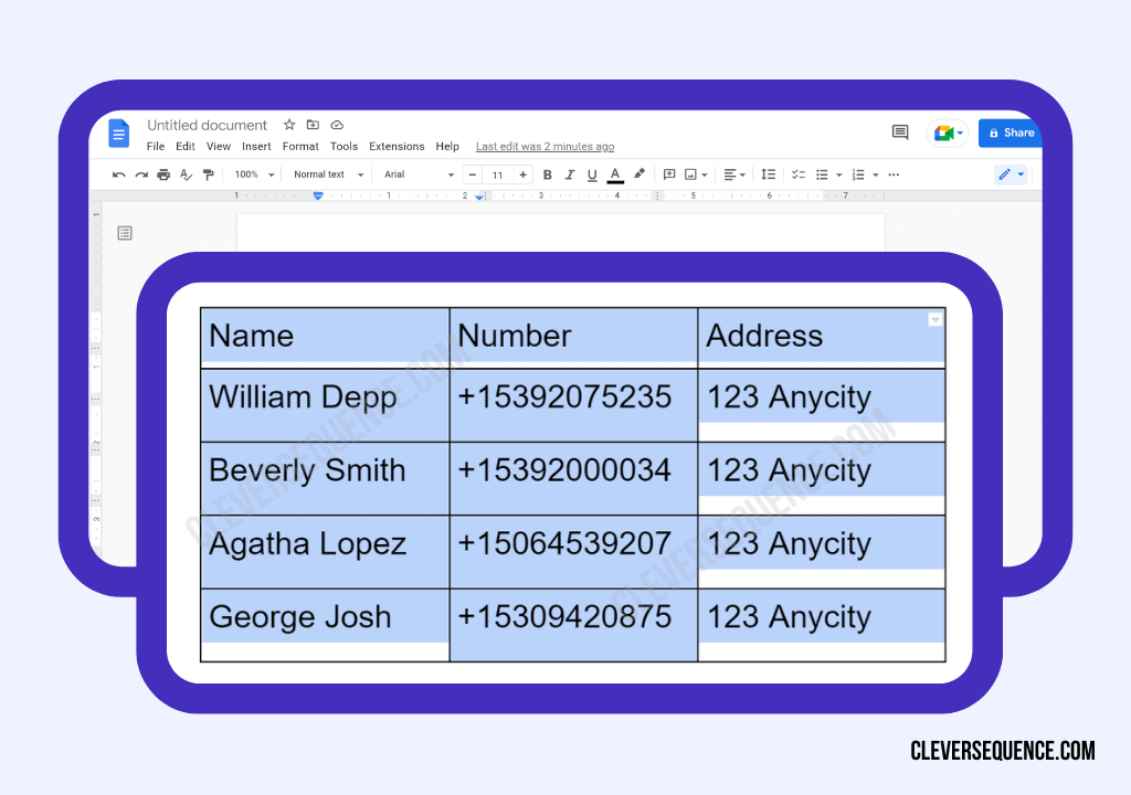 Open your Google Doc Select your data how to make an Excel spreadsheet a Google Doc