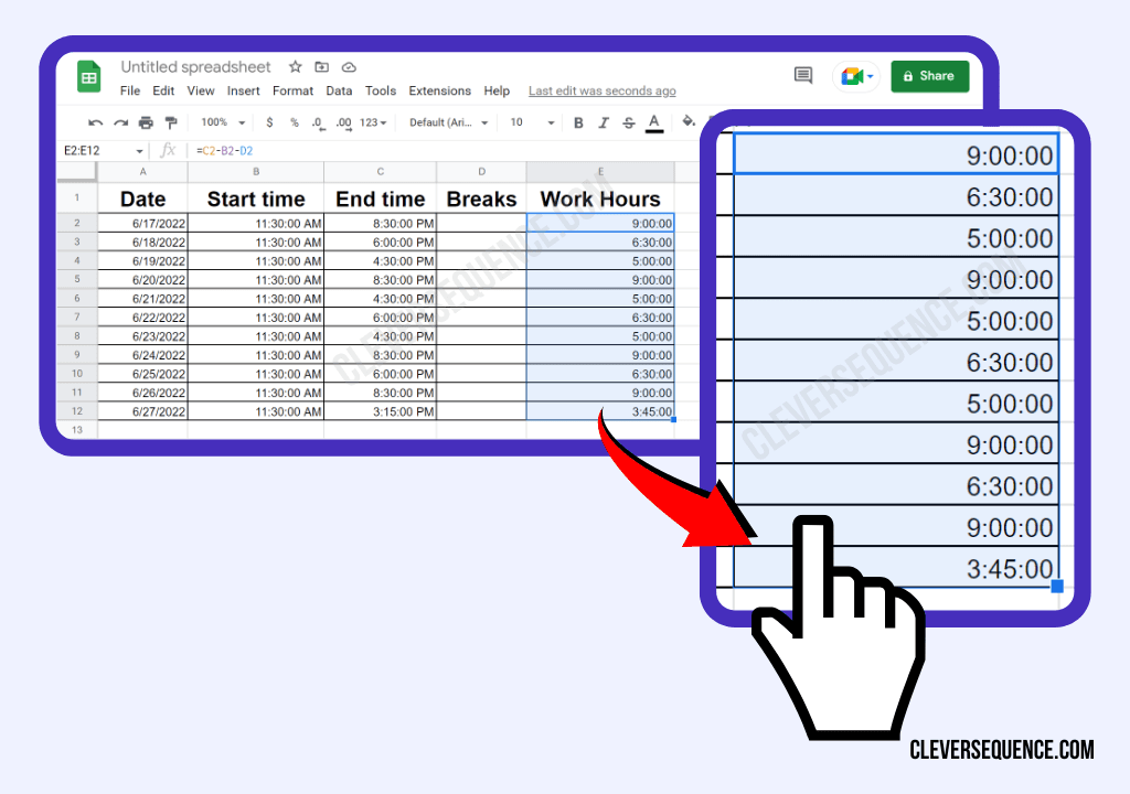 Select the Cells You Want to Protect google sheets lock cell in formula