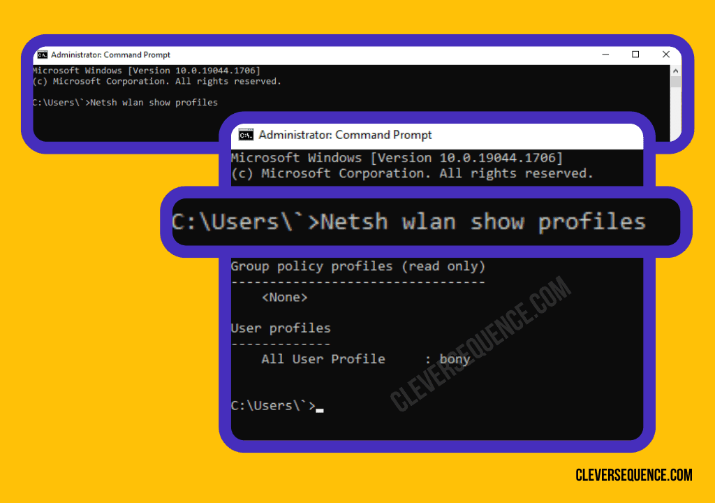 Type Netsh wlan show profiles in the window and then Press Enter on your keyboard How to find passwords used on my computer Windows 10