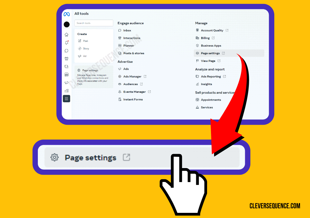You can now go to your main page by clicking Page Click Settings and go to the left bottom of the page and click Activity Log