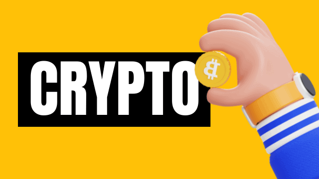 crypto hand holding a coin