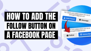 how to add follow button on facebook business page