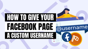 how to create a username on facebook