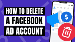 how to delete an ad account on facebook