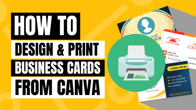 How To Print Business Cards On Canva