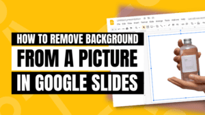 how to remove background from picture in google slides
