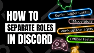 how to separate roles in discord
