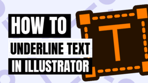 how to underline text in illustrator