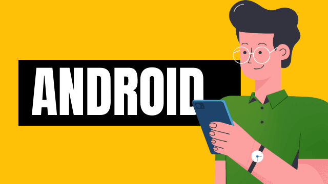 person using an android
