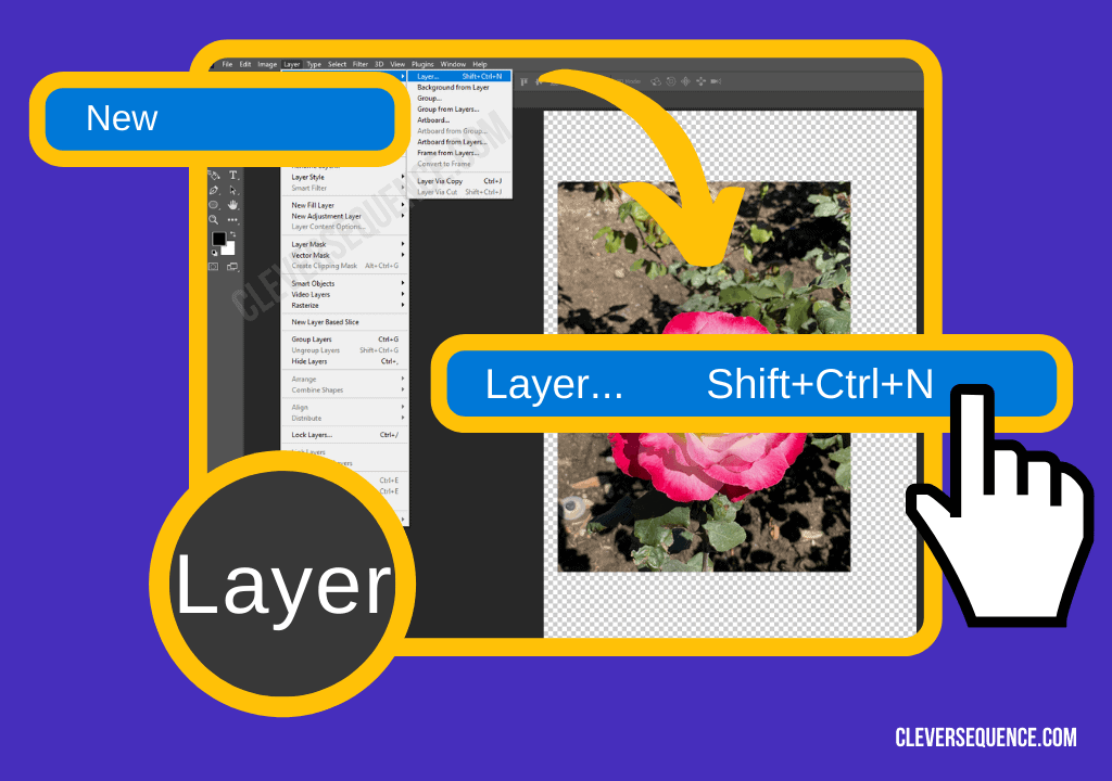 Add Solid Color Layer click on layer then new and layer