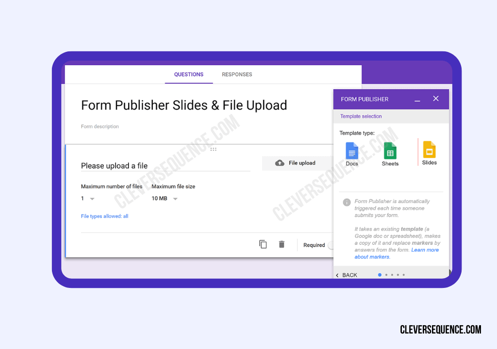 Form Publisher slides and file upload best mail merge for Google Docs