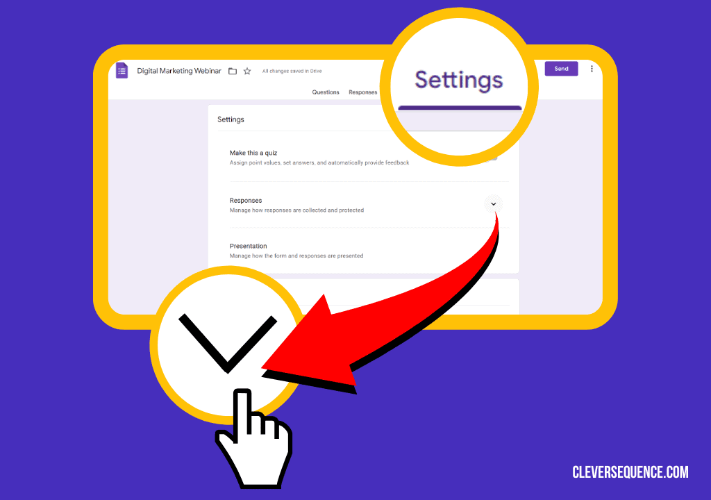 If you want to set up Google Forms Automatic Email Response simply open a form click Responses and More