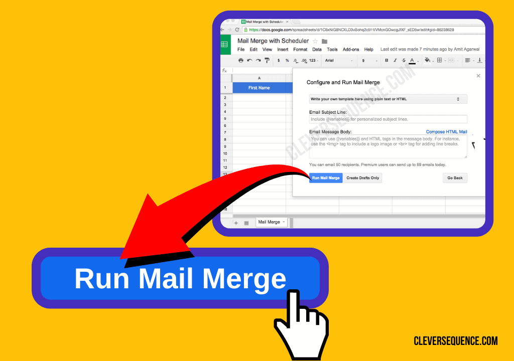 Mail Merge with Attachments run mail merge mail merge in Gmail with Excel
