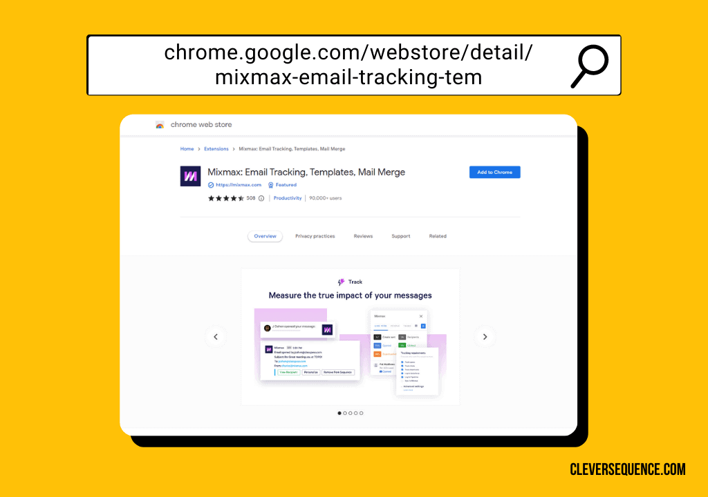 Mixmax emial tracking mail merge in Gmail with Excel