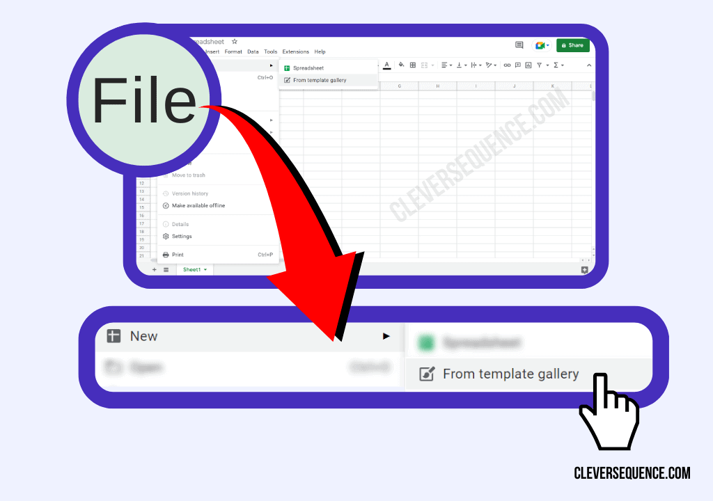 Open the Template Gallery how to make a schedule on google docs
