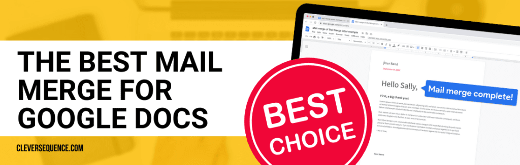 The Best Mail Merge for Google Docs best mail merge for Google Docs