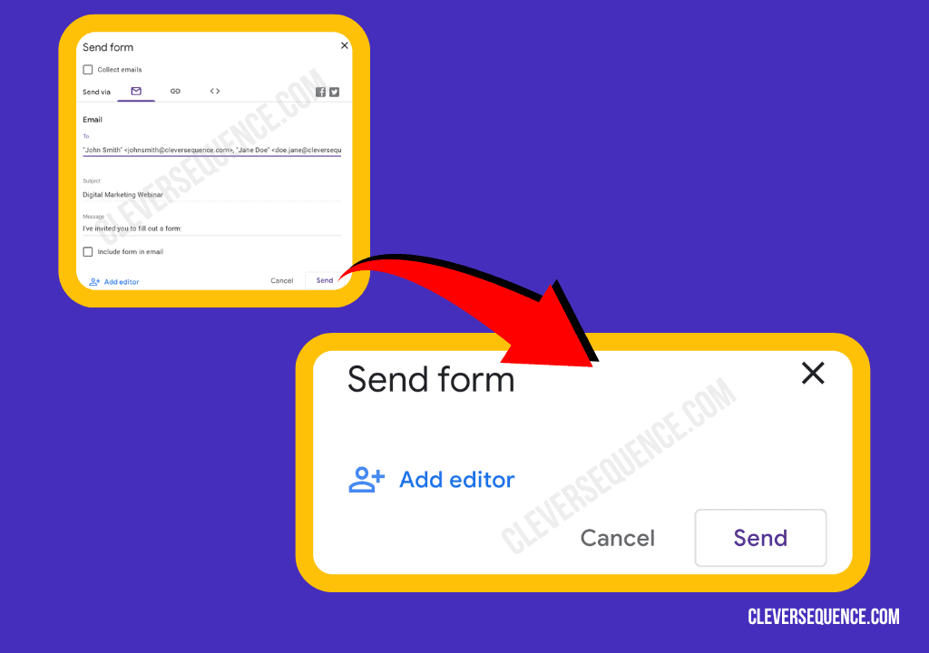 Then just click Send and your valuable material is on its way to your recipients