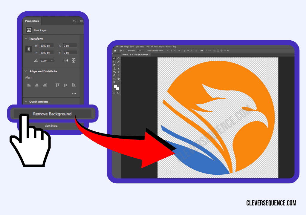 click remove background how to change the color of a logo in photoshop