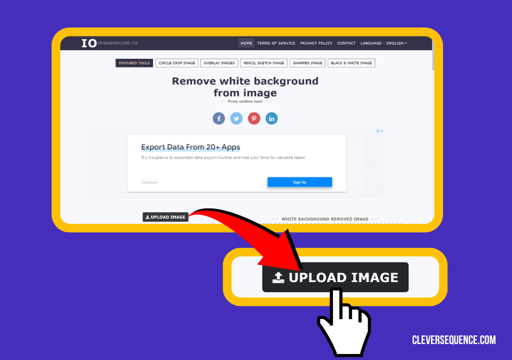 upload an image remove background from image