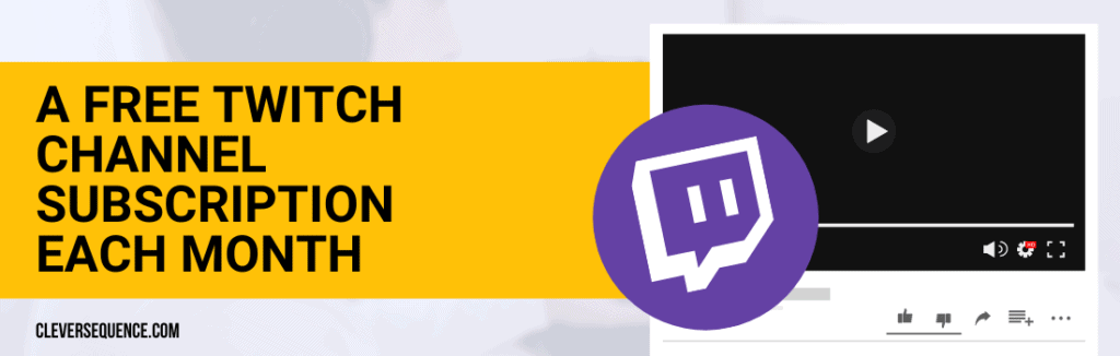 A Free Twitch Channel Subscription Each Month subscribe with twitch prime on mobile