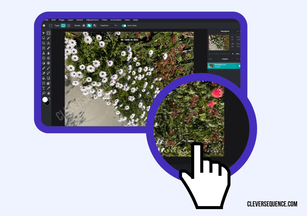Click in the top left corner of the screen hold down your mouse and draw the size you want your border to be