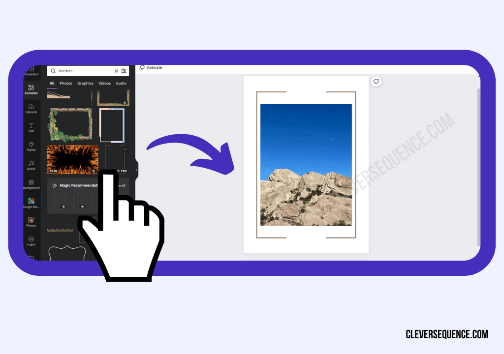 Click on the design you want to use how to outline an image without photoshop