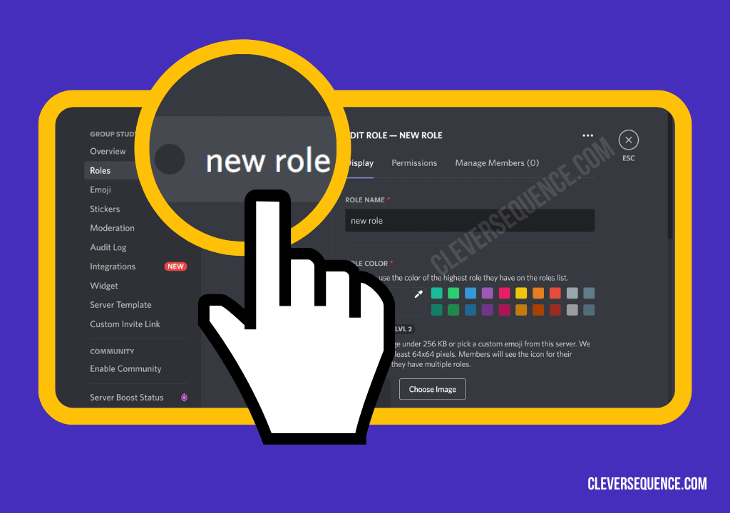 Look at the list of roles and press the option labeled New Role How to Separate Roles in Discord
