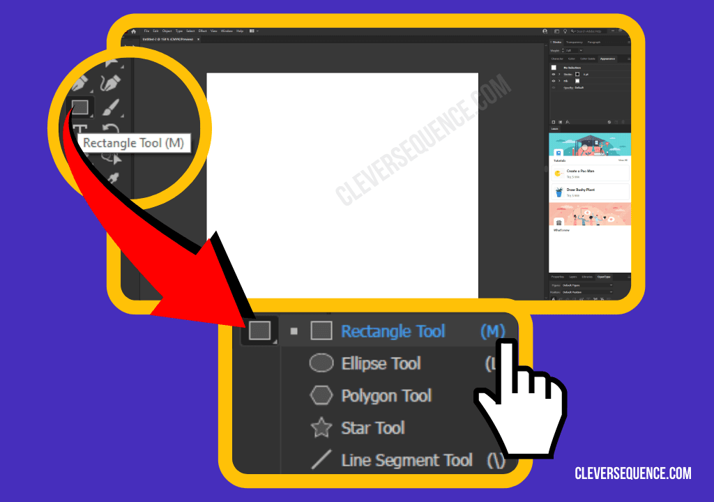 Look for the rectangle tool in the toolbar how to outline an image in illustrator