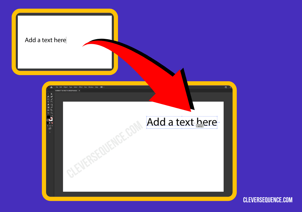 Start typing to replace the placeholder text how to underline text in illustrator
