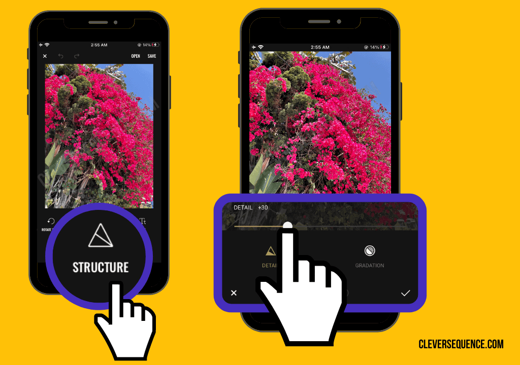 Tap the Structure button How to Fix a Blurry Picture on Iphone