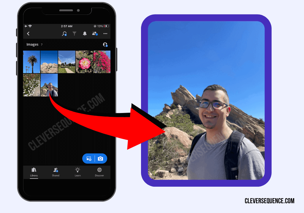 Tap the back arrow to finish editing How to Fix a Blurry Picture on Iphone