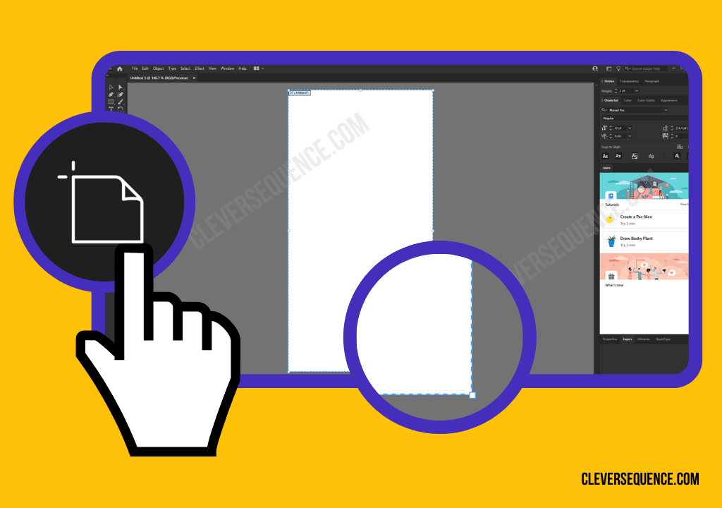 Click on the Artboard Tool on the left side of the screen how to delete artboard in illustrator